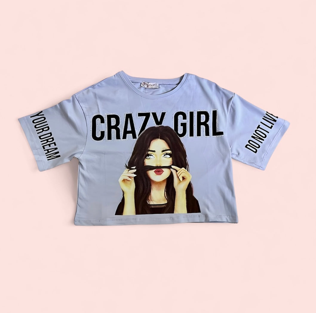 Тениска Crazy girl